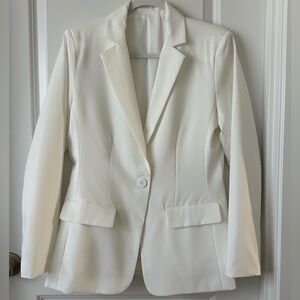 White Tailored Blazer -M